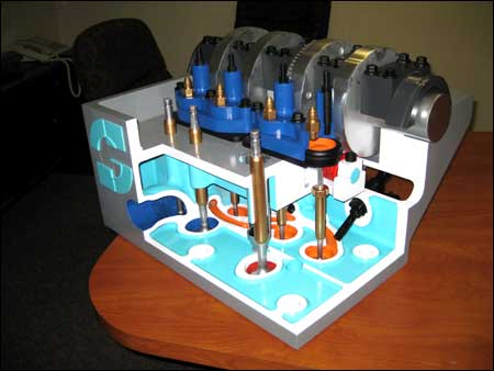 Scuderi Air-Hybrid Engine Valve Train Model 2